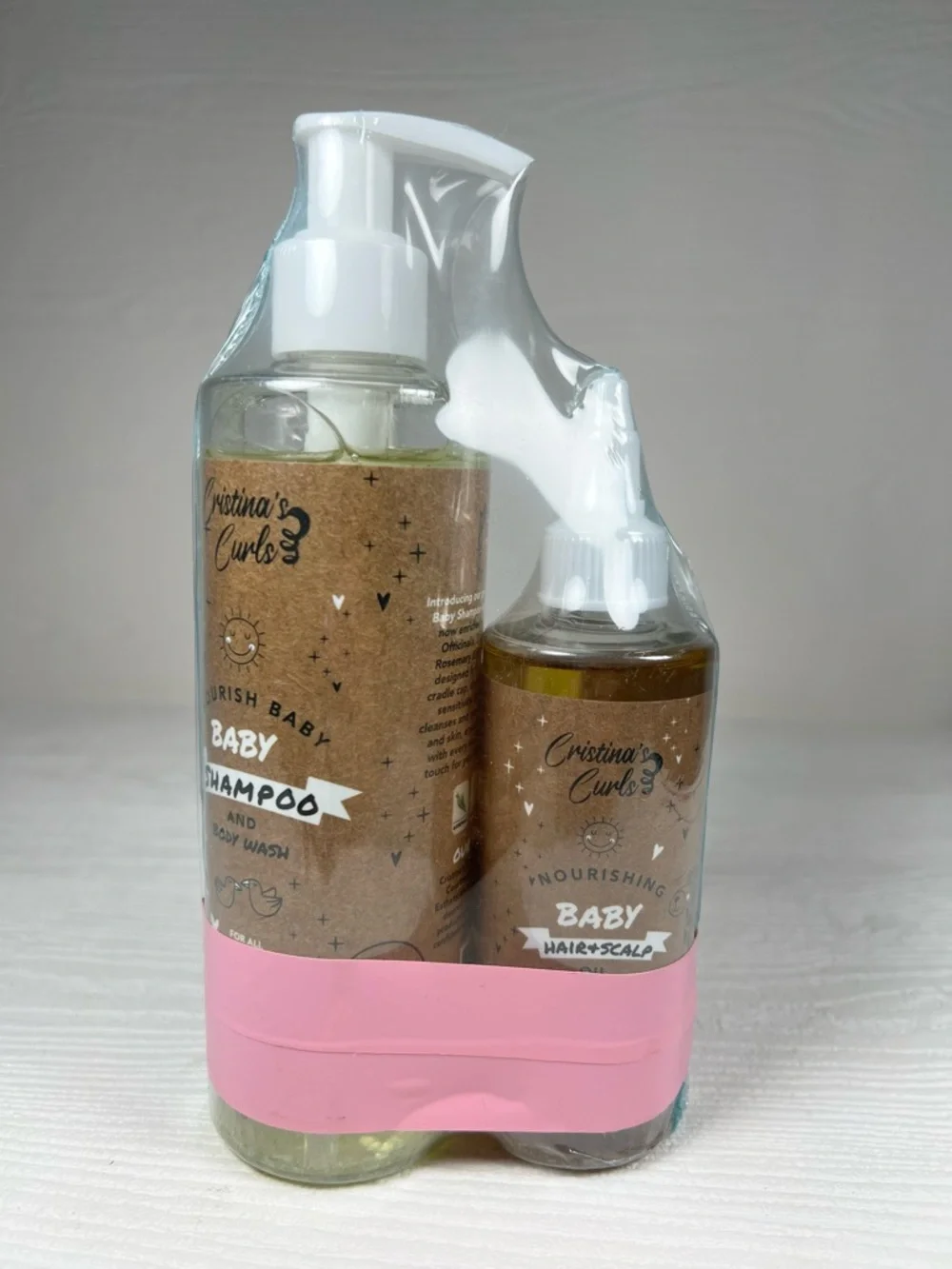 Cristina’s Curls Nourishing Baby Wash & Shampoo & Lightweight Scalp Oil